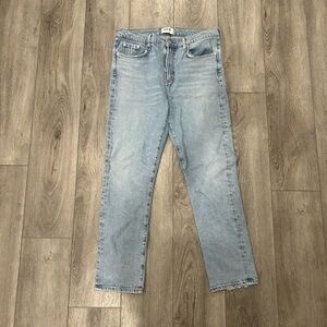 AGOLDE Light Wash Skinny Jeans